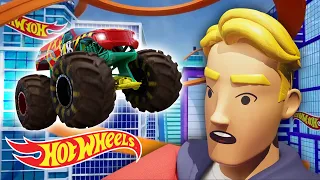 Full Episode Marathon of HOT WHEELS CITY and MONSTER TRUCKS ISLAND! 😱 | Hot Wheels