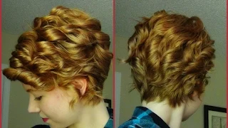 How To Curl A Pixie Haircut! Straightener Technique ♥