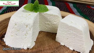 Como Hacer Queso Fresco Con solo leche  Vinagre Y Sal