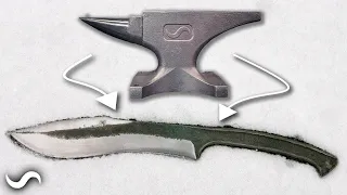 Turning an Anvil into a "Brute-de-Forge" Machete!!!