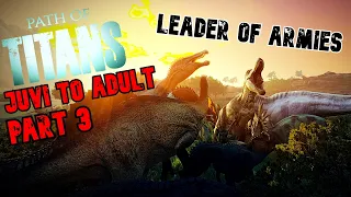 Path of Titans -  Juvi to Adult (LIVE) - Deinocheirus (Highlights) - Part 3 - 3 Alio's did THIS ???