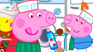 Peppa Pig's Makes A Very Messy Sundae Ice Cream 🐷 🍦 Playtime With Peppa