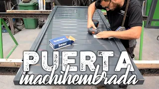 PUERTA MACHIHEMBRADA en hierro y aluminio