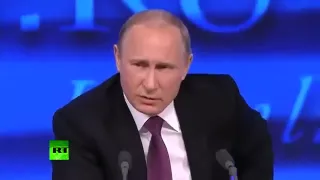 ПУТИН 17 1 2015 Прикол на пресс конференции