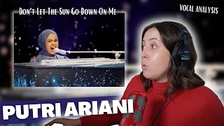 PUTRI ARIANI - Don't Let The Sun Go Down On Me (AGT Finals) | Vocal Coach Reaction (& Analysis)