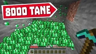 MİNECRAFT ama HERŞEYDEN 8000 TANE ! ( oyun dondu )