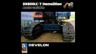 Develon 110 Ton demolition Excavator Automatic Variable Track