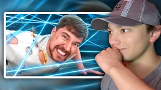 MrBeast | World’s Deadliest Laser Maze! (Reaction)