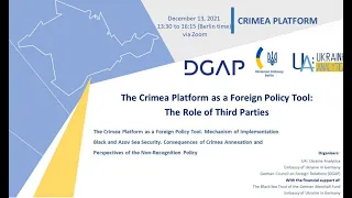 Consequences of Crimea Annexation and Perspectives of the Non-Recognition Policy