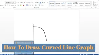 How To Draw Curved Line Graph In Microsoft Word | Draw Curved Line | Make Curve Graph In MS Word