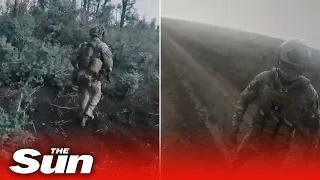 Ukrainian Territorial Forces rescue and evacuation Ukrainian troop on the battlefield
