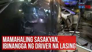 Mamahaling sasakyan, ibinangga ng driver na lasing | GMA Integrated Newsfeed