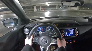 2020 Nissan Kicks SR - POV Night Drive (Binaural Audio)