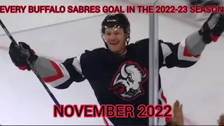 EVERY BUFFALO SABRES GOAL IN THE 2022-23 SEASON: NOVEMBER 2022