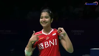 Ester Nurumi Tri Wardoyo bt Kim Ga Ram | WS semifinal Uber Cup 2024 | Indonesia vs Korea