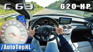 620HP Mercedes AMG C63 S | 0-310KM/H |  POV on AUTOBAHN [NO SPEED LIMIT] by AutoTopNL