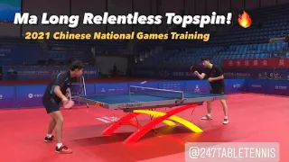 🔥 RELENTLESS Topspin! Ma Long Training with Zeng Beixun | 2021 Chinese National Games