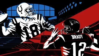 Tom Brady vs. Peyton Manning: Year One | The First Game: Patriots vs. Colts (2001) | NFL