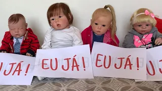 BEBÊS REBORN JOGAM EU NUNCA | GABI REBORN