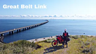 The Great Belt Bridge to Copenhagen on a Honda Dominator 650 / Iceland Motorcycle ADV / Ep. 23