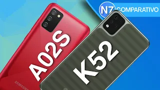 Samsung Galaxy A02s VS LG k52 | Comparativo