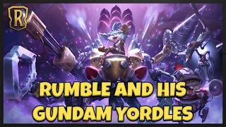 Rumble comes to Legends of Runeterra and he's bringing some GUNDAM YORDLES with him!