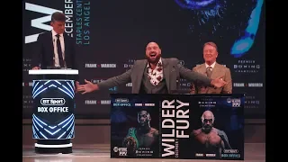 Full Deontay Wilder v Tyson Fury crazy London press conference | Warning: contains bad language