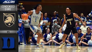 Army vs. Duke Condensed Game | 2021-22 ACC Men’s Basketball