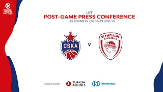 EuroLeague. CSKA vs Olympiacos Piraeus. Post game