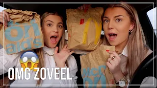 MCDONALDS mukbang - PERSOON VOOR ONS BEPAALD BESTELLING + Juicy Q&A 🍟🍔 | Sara Verwoerd