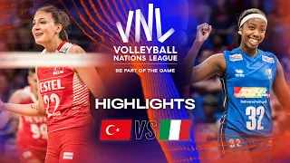 🇹🇷 TUR vs. 🇮🇹 ITA - Highlights Quarter Finals | Women's VNL 2023