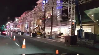 Quick Update 10 Days to Oscar's 2017. Building bleachers and canopy before dripping the Red Carpet