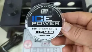 Тест на разрыв зимней лески SALMO ICE POWER