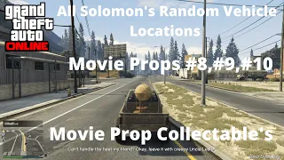GTA Online - All Random Vehicle Events Solomon's Movie Prop's Location's - (No Commentary)