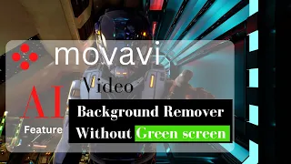 How to remove background of any video without green screen Using Movavi AI feature-Mssaro