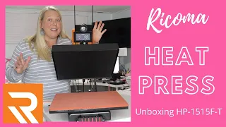 My First Heat Press!!! Growing my Embroidery Business!!! Unboxing the RICOMA HP-1515F-T