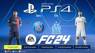 PSG vs OM FC 24 PS4 Gameplay Career Mode 4K HDR