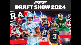 🔴 LIVE NFL Draft Round 1 | Pro Football Focus Draft Show