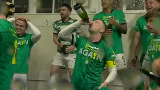 Celtic fc players celebrate league title after kilmarnock win  #celtic #celticpark #football