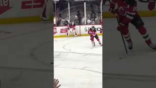 Jack Hughes NJ Devils Shows THE HANDS During Warmups Game 4 #njdevils #shorts #shortsvideo #short