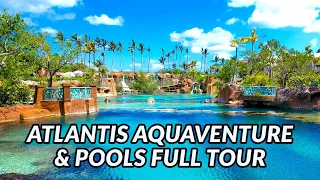 🌴🌴 ATLANTIS WATERPARK FULL TOUR | PARADISE ISLAND, NASSAU, BAHAMAS