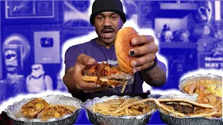 THIS IS HOW YOU SERVE A CHEESEBURGER. (Football Talk Mukbang)