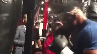 Ngannou heavybag rare clip