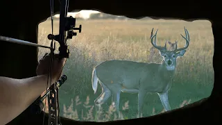 Incredible SHOT From a Hay Bale Blind!