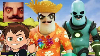 Hello Neighbor - New Neighbor Ben 10 Summer Alien Deadpool History Gameplay Walkthrough