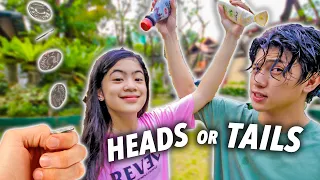 HEADS Or TAILS? Extreme Toss Coin Challenge!! | Ranz and Niana