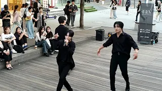 [STREET ARTIST] T:EV (TAEYOUNG, BONGGEUN & YUSEONG). INTERACTIVE SINCHON BUSKING. 240524.