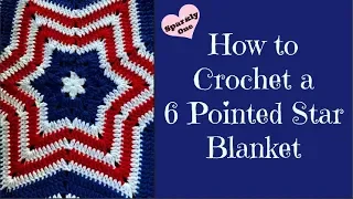 How to Crochet a 6 Point Star Blanket 💙 So Fun & Easy to Make