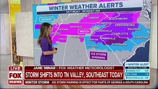 Winter Storm To Shift Into Tennessee Valley, Southeast On Saturday