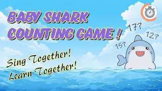 Baby Shark Counting Game || Counting Quiz || Kindergarten || MathPuzzle